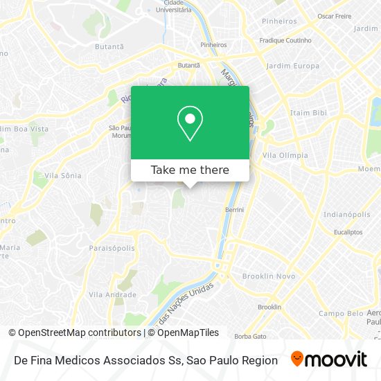 De Fina Medicos Associados Ss map