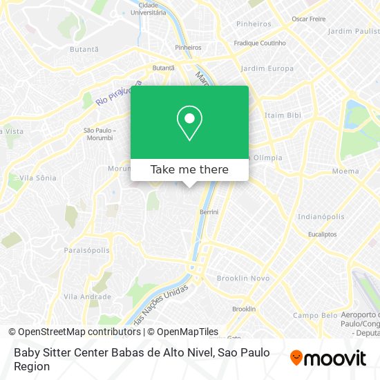 Mapa Baby Sitter Center Babas de Alto Nivel