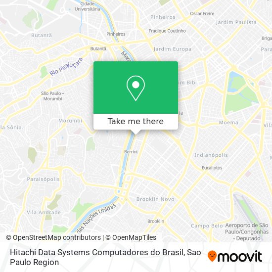 Hitachi Data Systems Computadores do Brasil map