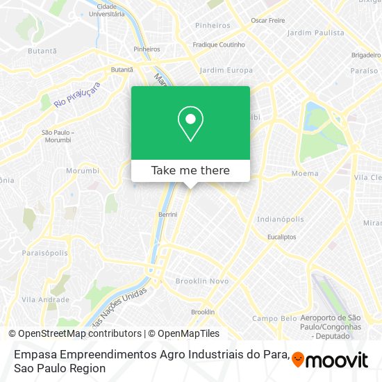 Mapa Empasa Empreendimentos Agro Industriais do Para