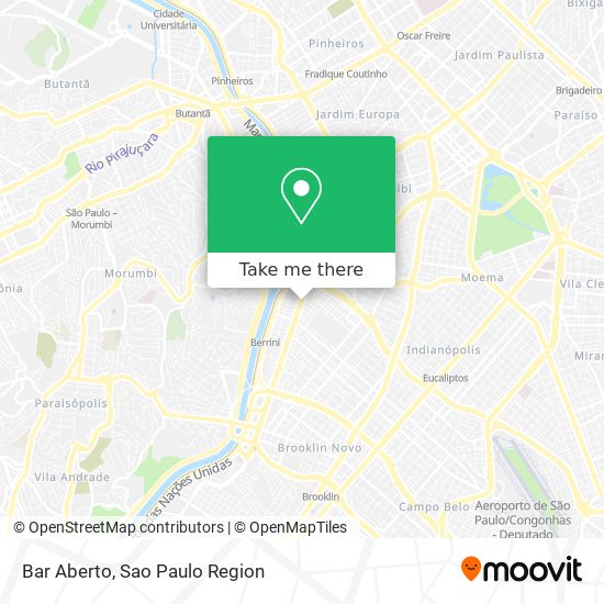 Mapa Bar Aberto