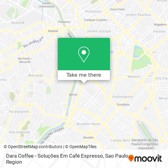 Mapa Dara Coffee - Soluções Em Café Espresso