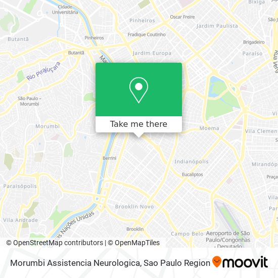 Mapa Morumbi Assistencia Neurologica