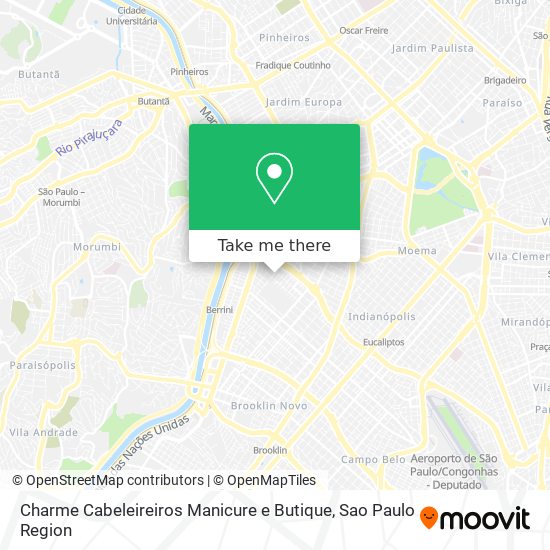Charme Cabeleireiros Manicure e Butique map
