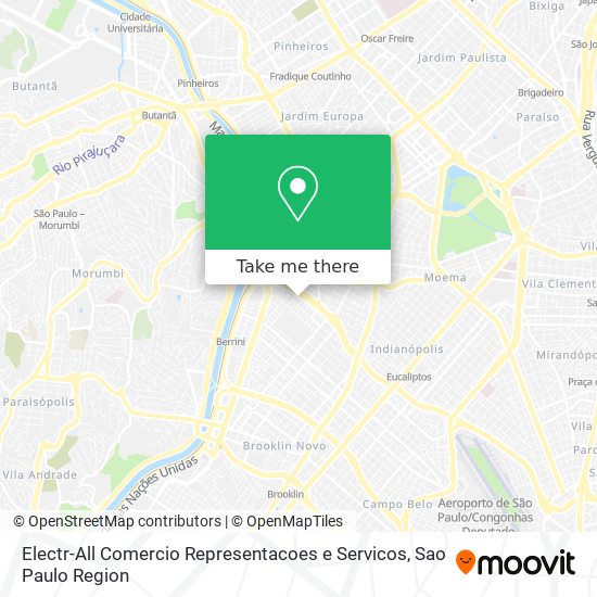 Mapa Electr-All Comercio Representacoes e Servicos