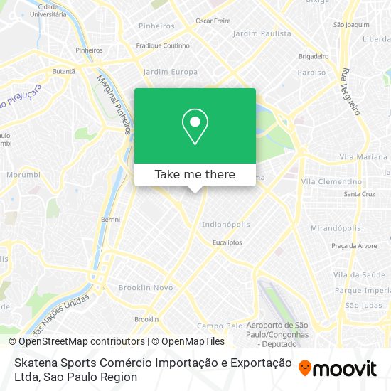 Skatena Sports Comércio Importação e Exportação Ltda map