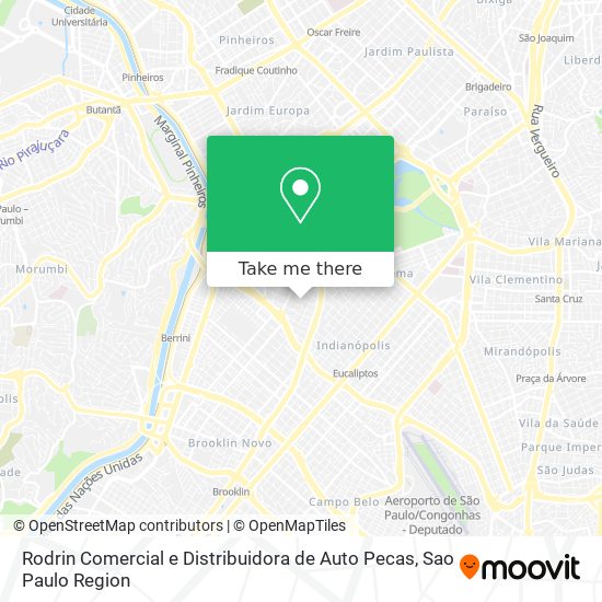 Mapa Rodrin Comercial e Distribuidora de Auto Pecas