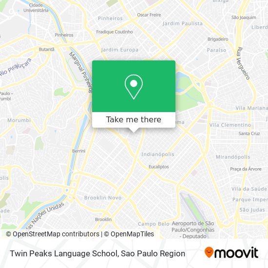 Mapa Twin Peaks Language School