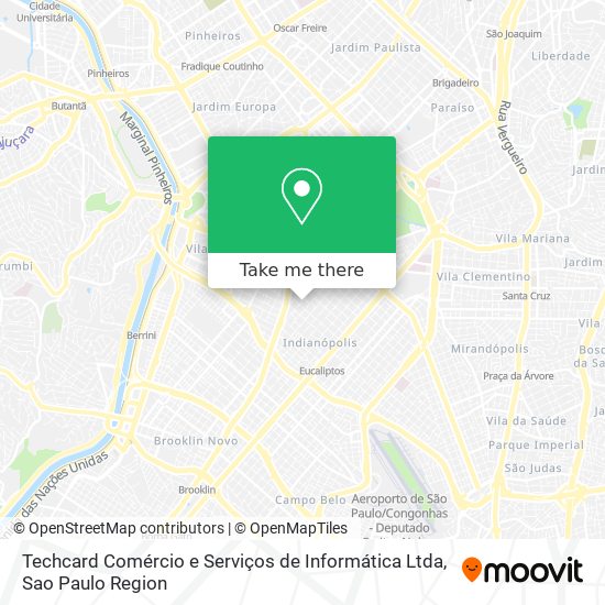 Techcard Comércio e Serviços de Informática Ltda map