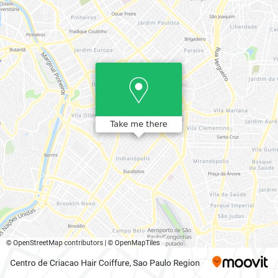 Centro de Criacao Hair Coiffure map