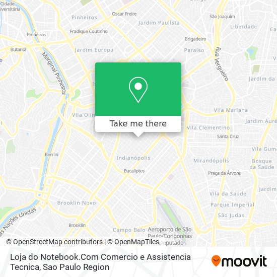 Loja do Notebook.Com Comercio e Assistencia Tecnica map