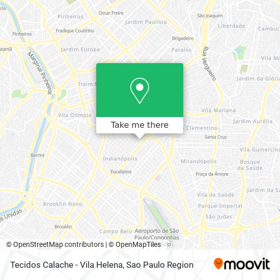 Tecidos Calache - Vila Helena map