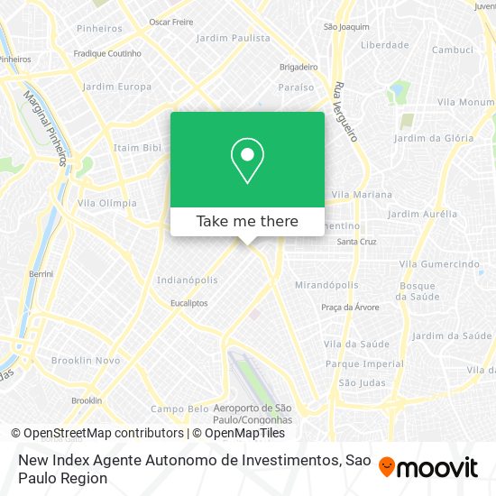 Mapa New Index Agente Autonomo de Investimentos
