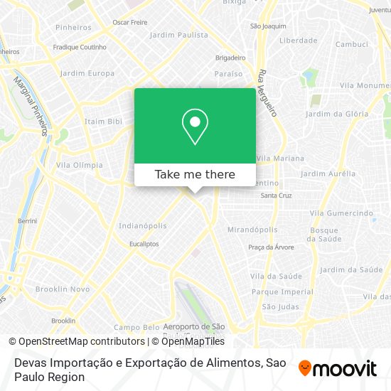 Devas Importação e Exportação de Alimentos map