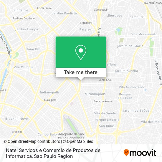 Mapa Natel Servicos e Comercio de Produtos de Informatica