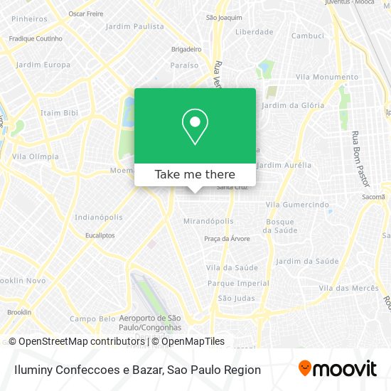 Mapa Iluminy Confeccoes e Bazar