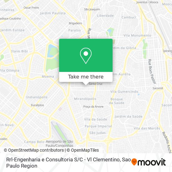 Mapa Rrl-Engenharia e Consultoria S / C - Vl Clementino