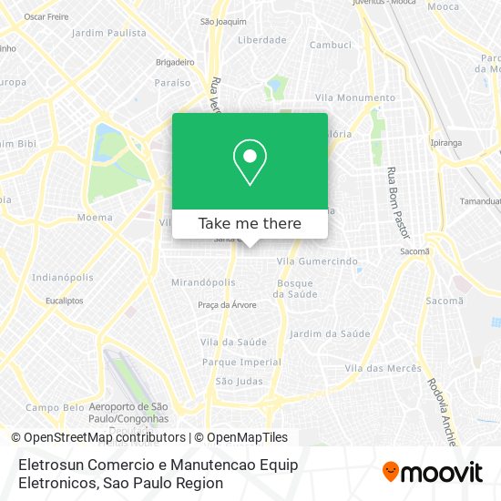 Eletrosun Comercio e Manutencao Equip Eletronicos map