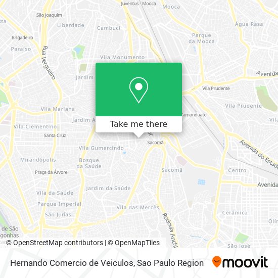 Mapa Hernando Comercio de Veiculos