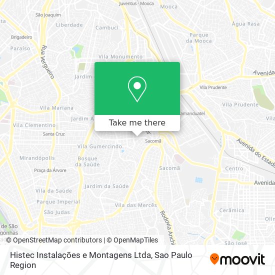 Mapa Histec Instalações e Montagens Ltda