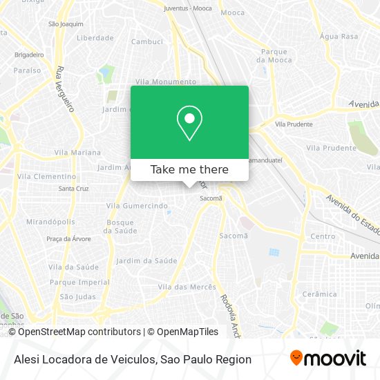 Alesi Locadora de Veiculos map