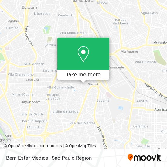 Bem Estar Medical map