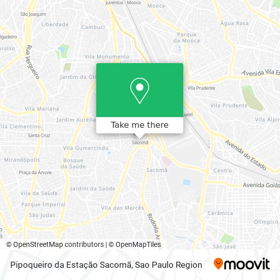 Mapa Pipoqueiro da Estação Sacomã