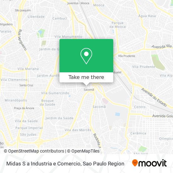 Midas S a Industria e Comercio map