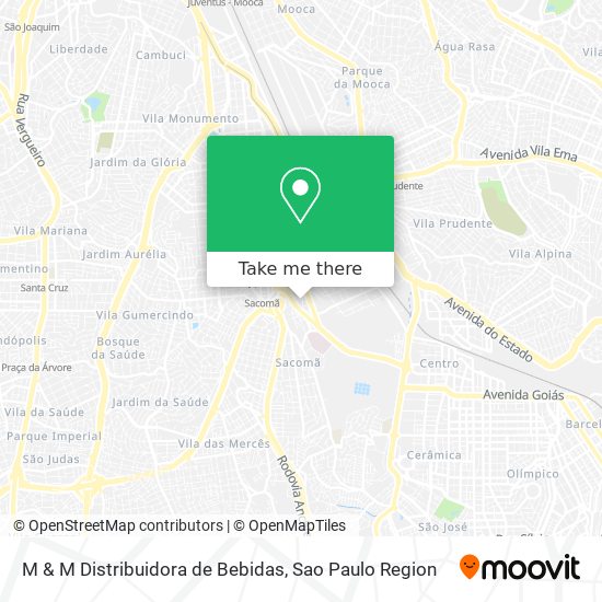 M & M Distribuidora de Bebidas map