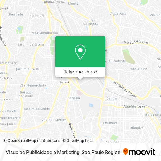 Mapa Visuplac Publicidade e Marketing