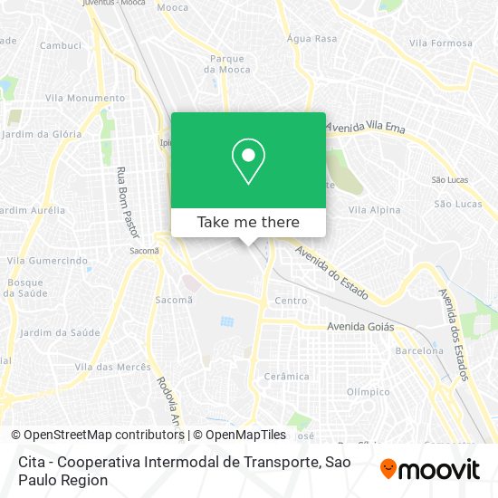 Cita - Cooperativa Intermodal de Transporte map