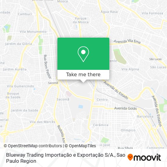 Blueway Trading Importação e Exportação S / A. map