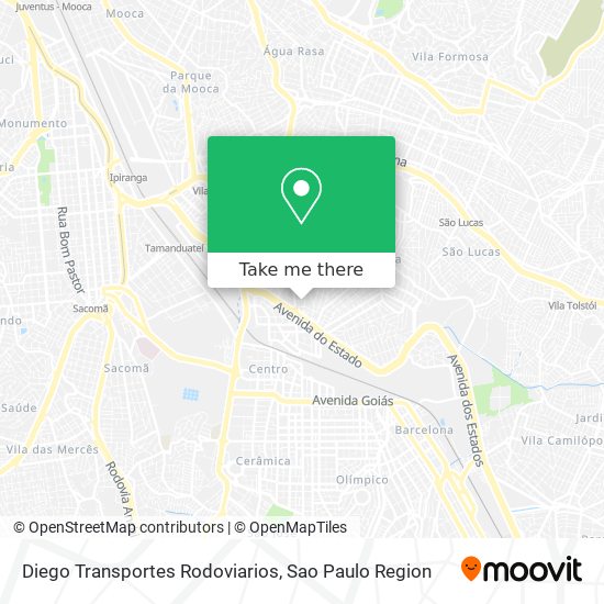 Mapa Diego Transportes Rodoviarios