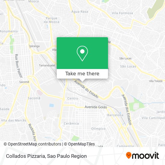 Collados Pizzaria map