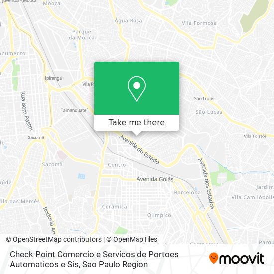 Mapa Check Point Comercio e Servicos de Portoes Automaticos e Sis