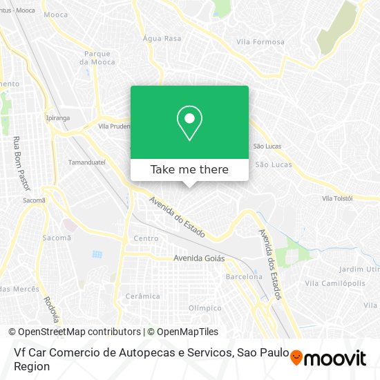 Mapa Vf Car Comercio de Autopecas e Servicos