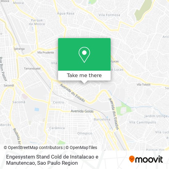 Mapa Engesystem Stand Cold de Instalacao e Manutencao