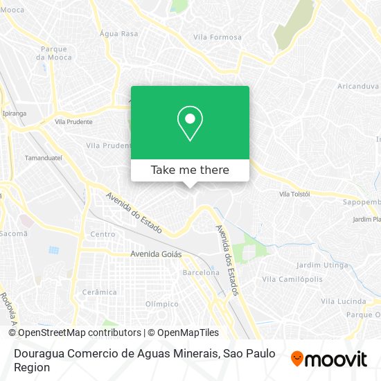 Mapa Douragua Comercio de Aguas Minerais