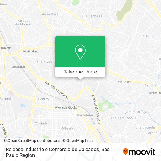 Release Industria e Comercio de Calcados map