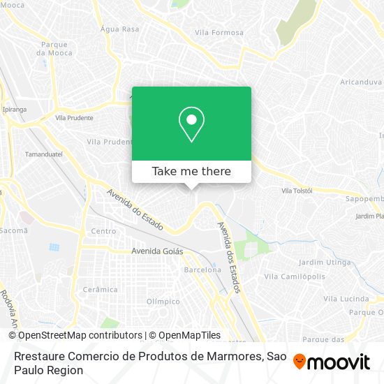 Mapa Rrestaure Comercio de Produtos de Marmores