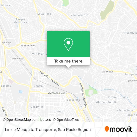 Linz e Mesquita Transporte map