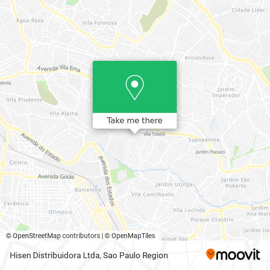 Mapa Hisen Distribuidora Ltda