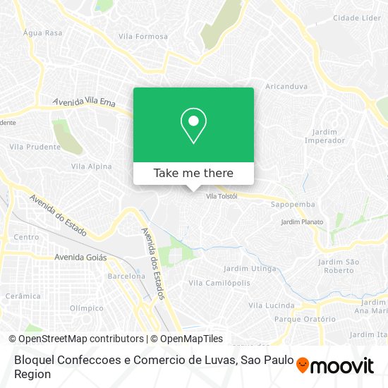 Bloquel Confeccoes e Comercio de Luvas map