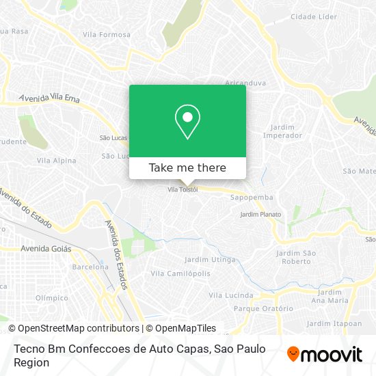 Tecno Bm Confeccoes de Auto Capas map