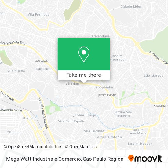 Mega Watt Industria e Comercio map