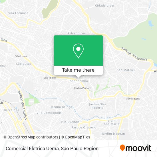 Comercial Eletrica Uema map