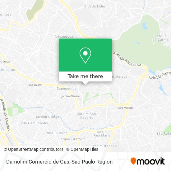 Mapa Damolim Comercio de Gas