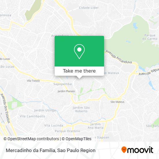 Mapa Mercadinho da Familia