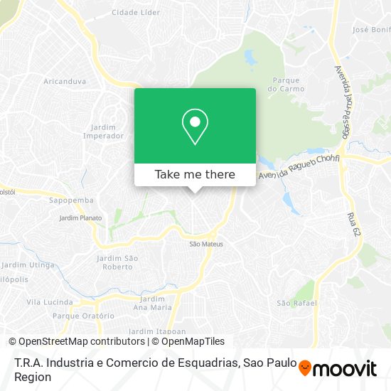 T.R.A. Industria e Comercio de Esquadrias map
