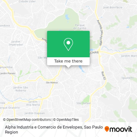 Alpha Industria e Comercio de Envelopes map